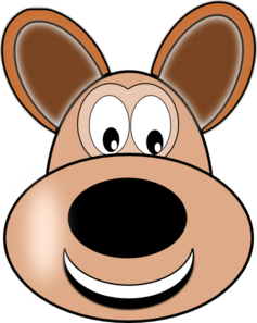 Smiley Dog Face Clip Art at  - vector clip art online, royalty  free & public domain