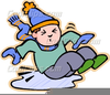 Slipping On Ice Clipart Image