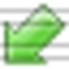 Arrow Down Left Green 1 Image