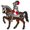 Medieval Heraldry Clipart Color Image