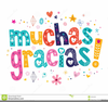 Muchas Gracias Clipart Image