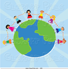 Hands Holding The World Clipart Image