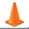 Caution Cone Clipart Image