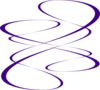 Swirls Purple Clip Art