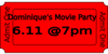Movie Party Ticket Clip Art