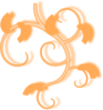 Swirl Orange Clip Art