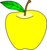 Yellow Apple Clip Art