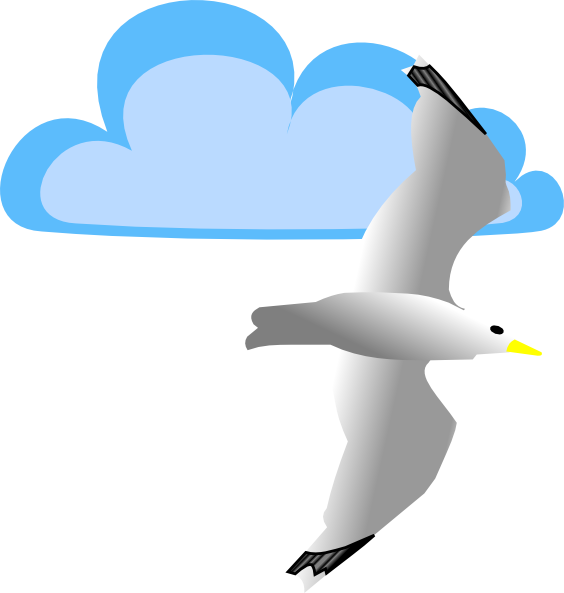 free clip art seagull cartoon - photo #5