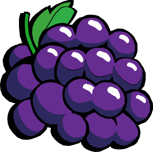 Clip Art Grapes. Retro Grapes clip art