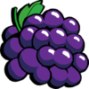 Retro Grapes Clip Art