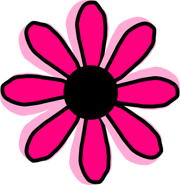 free pink flower clip art - photo #14