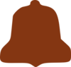 Rust Bell Shape Clip Art