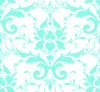 Aqua Damask Pattern 90f8e8 Clip Art