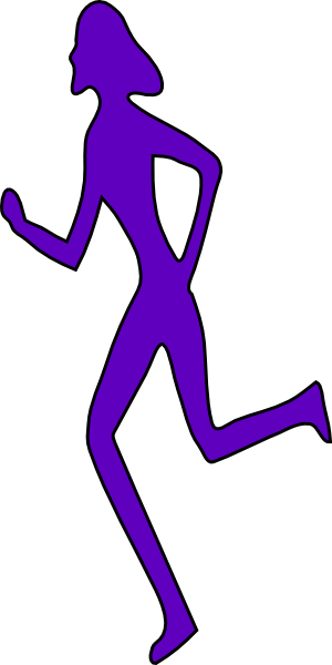 free clipart girl running - photo #30