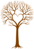 Brown Heart Tree Clip Art