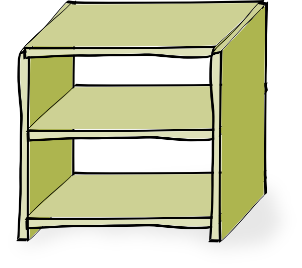 free clip art library bookshelf - photo #21