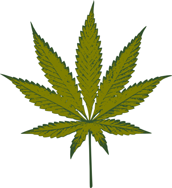 free clip art weed leaf - photo #48