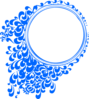 Blue Circle Flame Clip Art