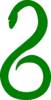 Green Serpent Clip Art