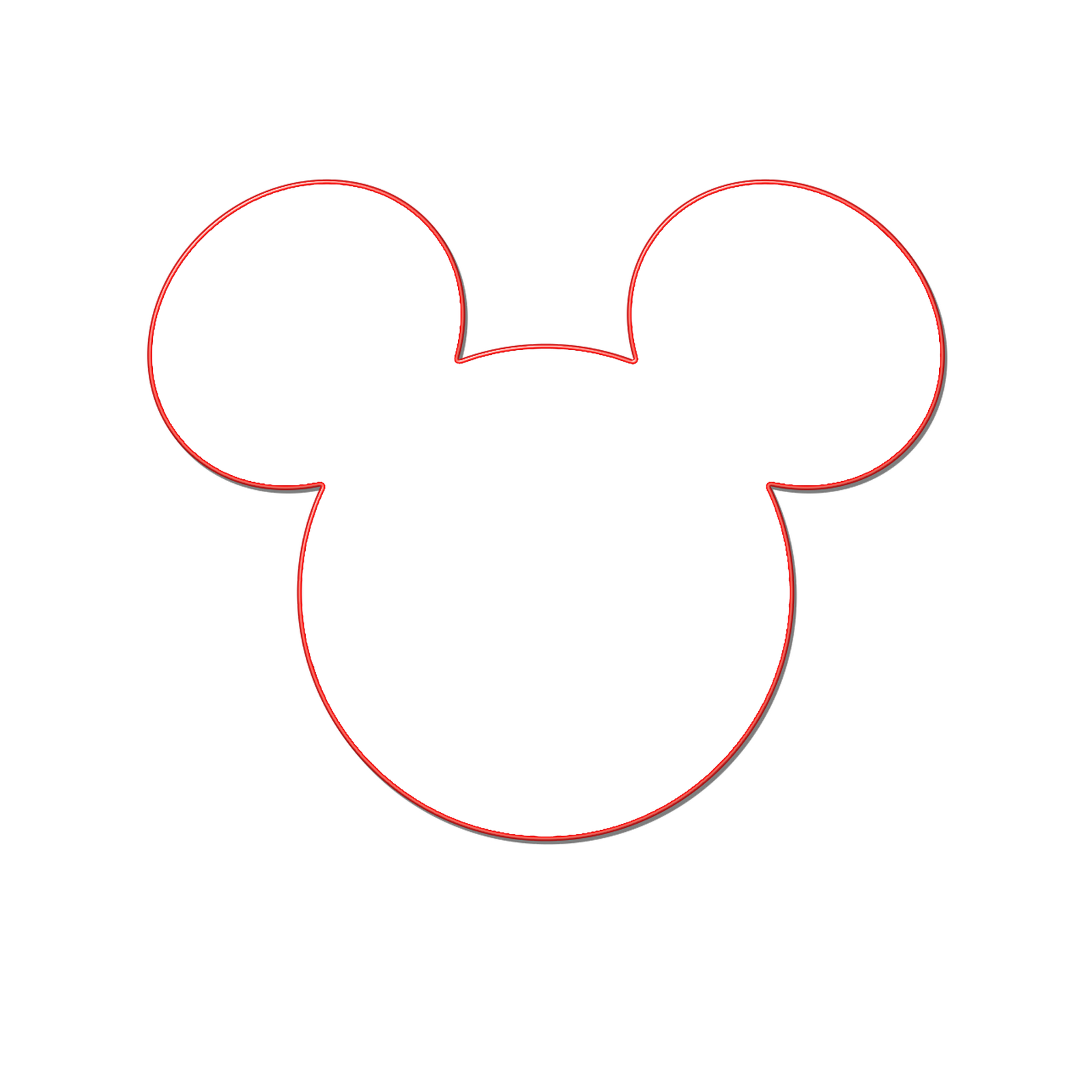 mickey mouse head outline clip art - photo #8