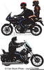 Girl On Motorcycle Clipart Image