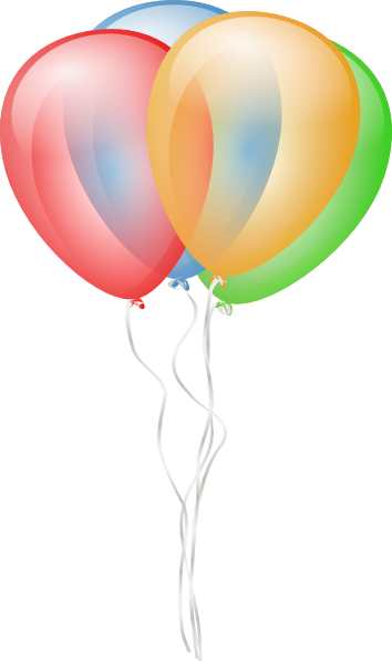 Birthday Party Balloons Clip Art. Balloons 2 clip art
