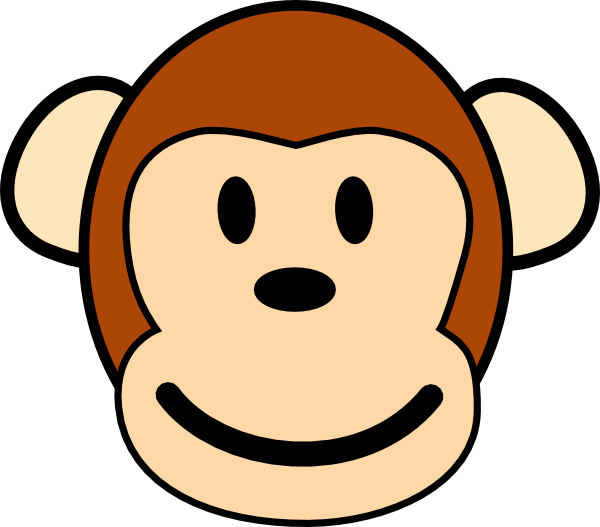 clipart of monkey face - photo #1