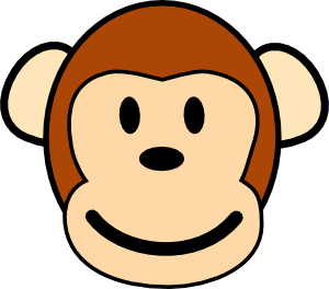 monkey clip art representation