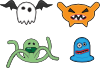 Cartoon Monsters Clip Art