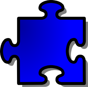 Jigsaw Blue Piece Clip Art