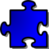 Jigsaw Blue Piece Clip Art