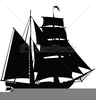 Large Sail Ship Clipart Image