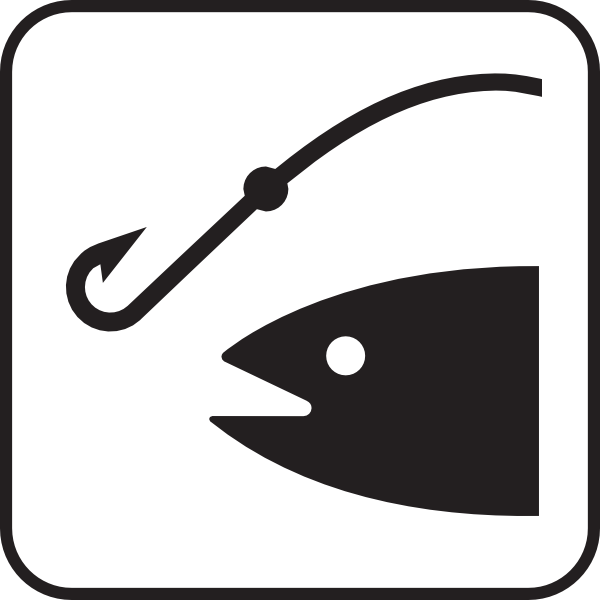 clip art fish hook. clip art fishing rod.