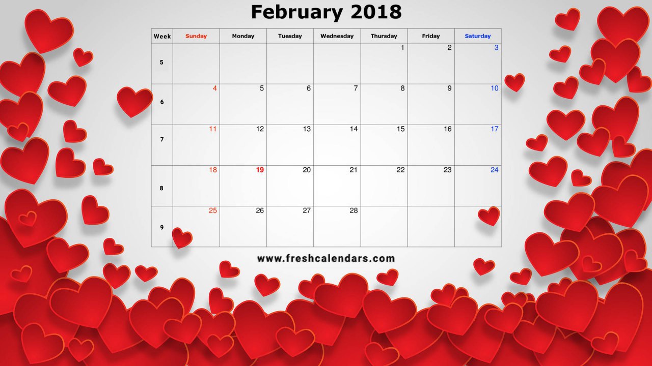 Calendar Valentines Day Special Free Images at vector