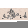 Christmas Scene Stamp Image