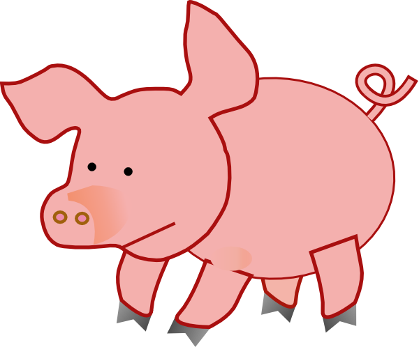 Fat Pig 1 Clip Art At Vector Clip Art Online Royalty Free