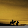 Mary And Joseph On A Donkey Clipart Image