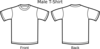 White Tee Template Clip Art