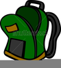 Open Backpack Clipart Image
