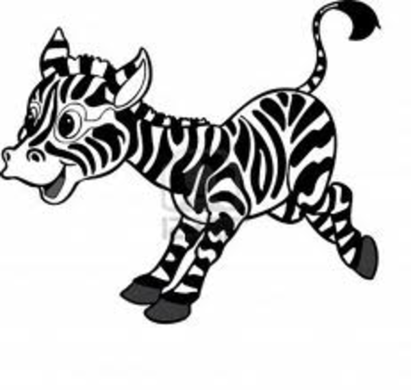 zebra outline clip art - photo #5