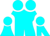 Turqoise Family Clip Art