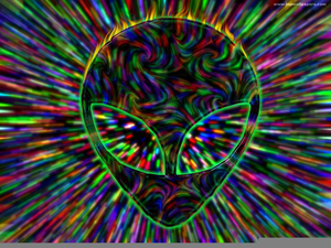 Trippy Alien Background Image