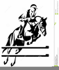 Hunter Horse Clipart Image