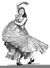 Flamenco Dance Drawing Image