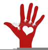 Reaching Hands Clipart Image