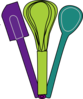 Bake, Purple, Green, Blue Clip Art