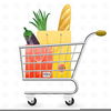 Supermarket Trolley Clipart Image