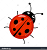 Cute Cartoon Ladybug Clipart Image