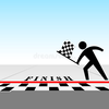 Winning A Race Clipart Image