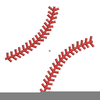 Softball Stitches Clipart Image